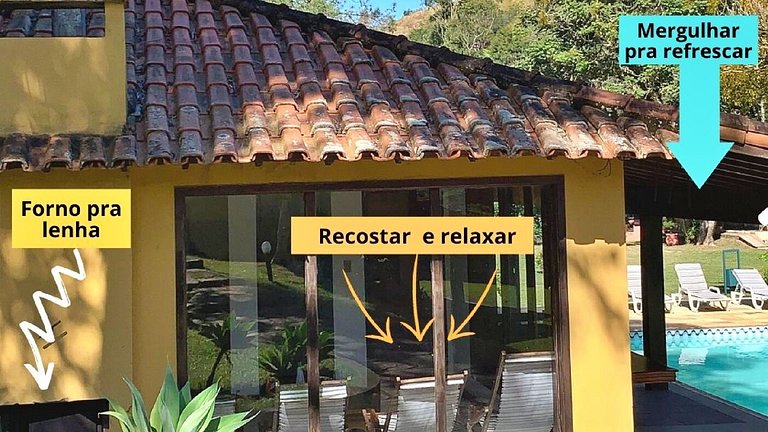 Hidromassagem e natureza - Casa da Banheirinha