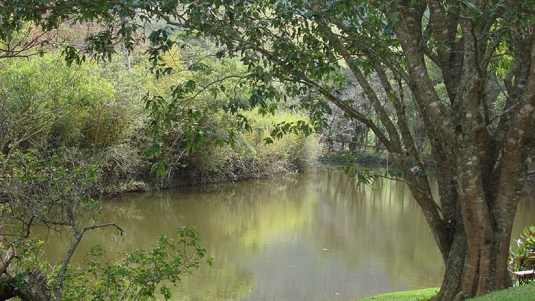 Varanda, churrasqueira, dois quartos e muito verde